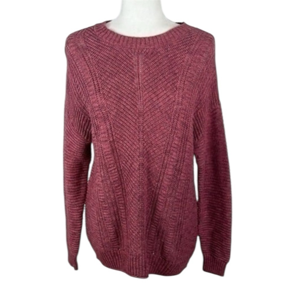 Sonoma Pink Knit Scoop Neck Sweater Size M
